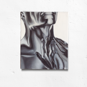 Inflammare, 2023, Peinture à l'huile, 46 x 38 x 2 cm