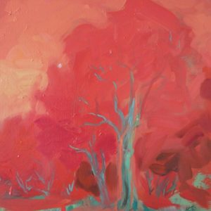 "Prunus" (2014) Huile sur toile ; 61 x 50 cm