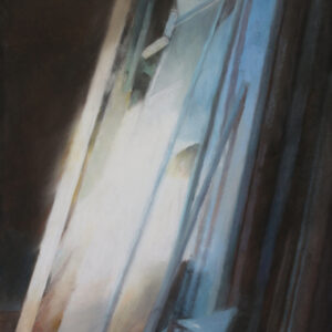 Lueur au fond du grenier II, 50x 70 cm, pastel sur toile, 2020