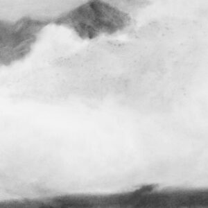 « Nuage, lumière, pluie », gouache sur papier, 89 x 113 cm, 2023