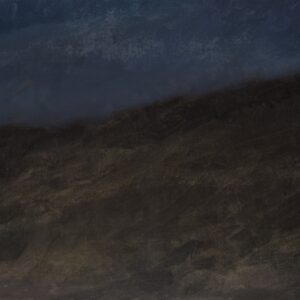 « Versant, brume, nuit », huile sur toile, 81 x 100 cm, 2023