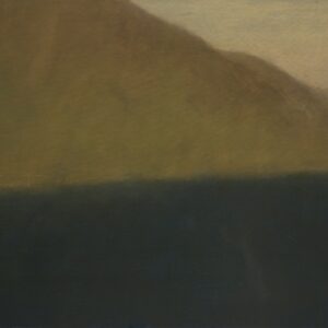 « Versant, lumière, soir », huile sur toile, 65 x 81 cm, 2023