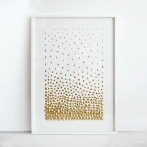 "Fragments de lumière" - 2024 - Coquille d'œuf dorée à la feuille