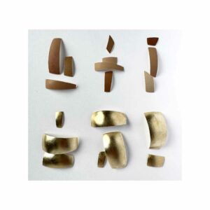 "Fragments" - 2025 - Coquille d'œuf dorée à la feuille