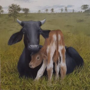 "Dia 1" (Jour 1). Huile sur toile. 30x30 cm.