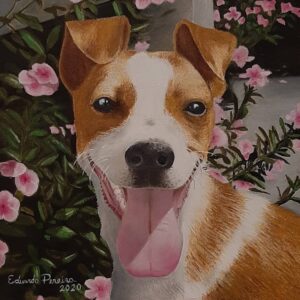 "Olívia". Huile sur toile. 30x30 cm.