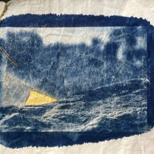 Vagues-Cyanotype