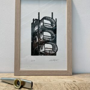Conservatoire - Linogravure - delphinE Le Berre