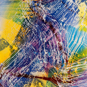 Hélène Jacqz, Naissance, 2024, 200 x 180 cm, technique mixte sur toile