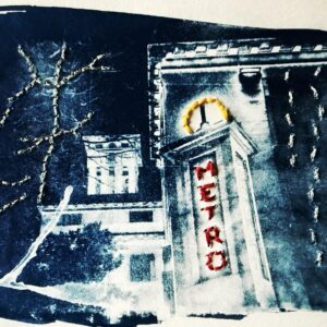 Cyanotype brodé - Babeth Chaussabel