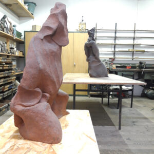Christophe Loyer: sculptures grès et métal