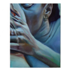 Vert Clair, 2023, 30 x 24cm, Huile sur toile, La Halle Roublot, © Photo : Adèle Salaün Meuriot