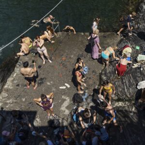 Plage improvisée