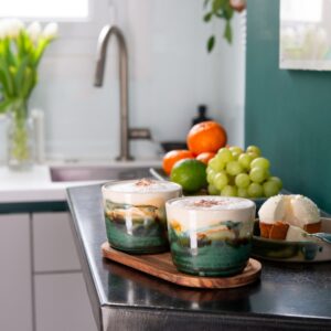 Tasses café TERRA PAESINA vert mat