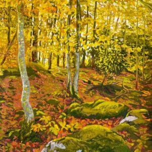 Intérieur de forêt jaune 2
