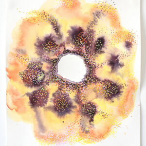 Elisa Ghertman-Echappée encres acryliques et poscas sur papier-30x21cm-2025