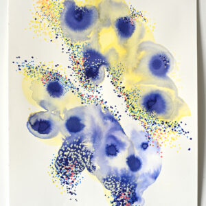 Elisa Ghertman-Echappée encres acryliques et poscas sur papier-30x21cm-2025