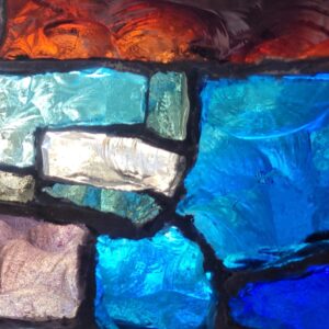 détail d'une dalle de verre