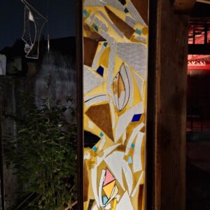 Emma bourguin + Alison Koehler Installation Cire Vitrail