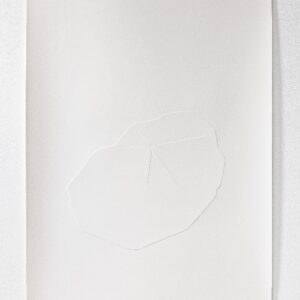 Les Chemins du Jour n°19, papier sculpté, 130 x 90 cm (2025)