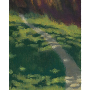 Il n'y a pas de chemins - Huile sur papier toilé - 21 x 15 cm - 2026