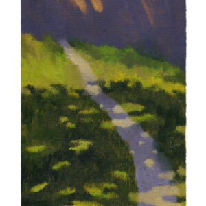 Il n'y a pas de chemins - Huile sur papier toilé - 21 x 15 cm - 2026