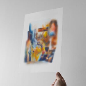 Montreuil bleu jaune rouge gris - Hanoh Szpira